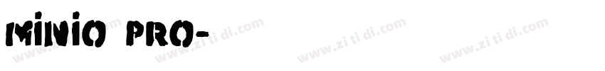Minio Pro字体转换